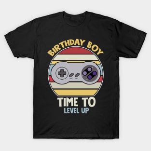 Birthday boy time to level up saying T-Shirt